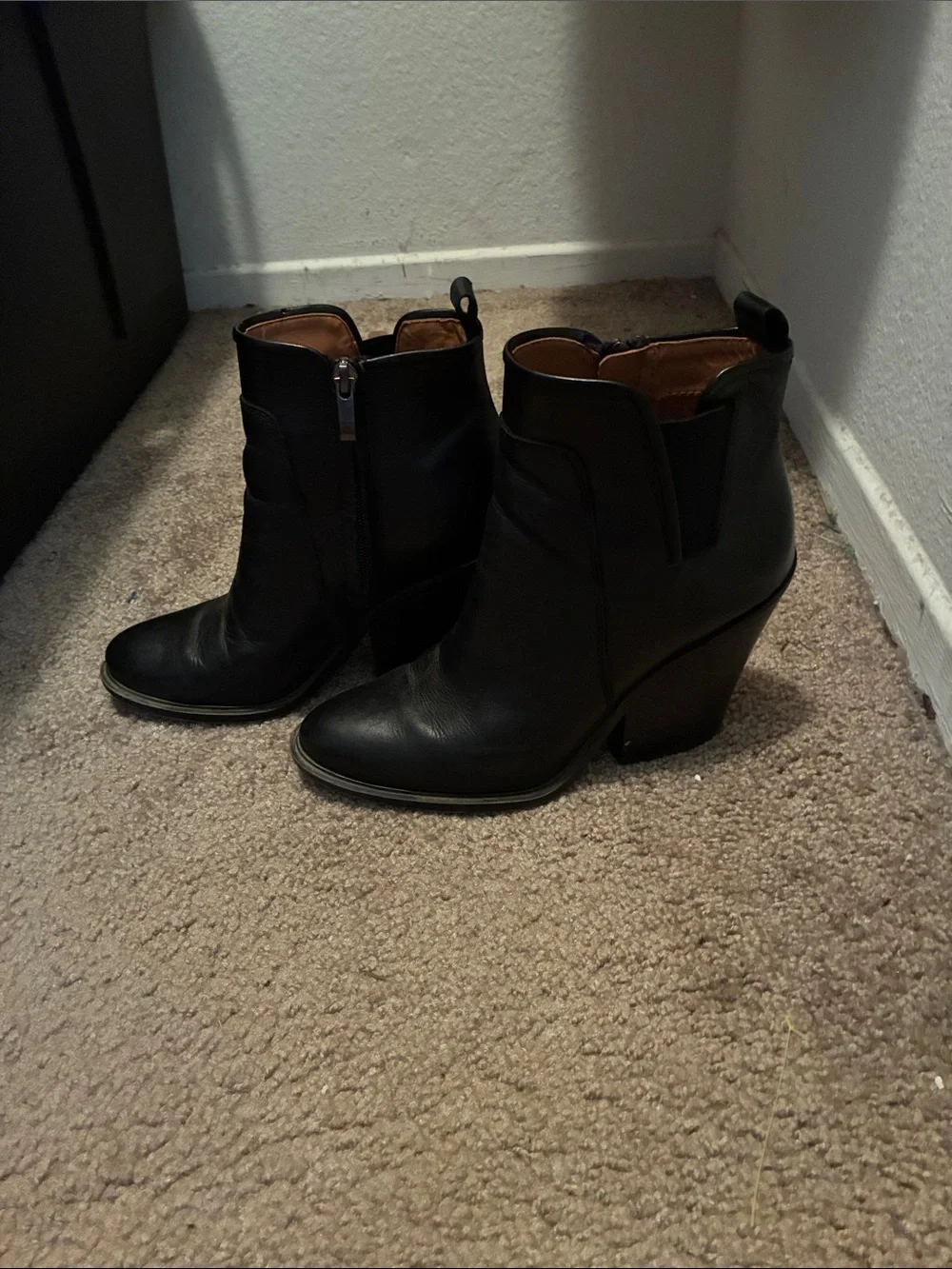 Franco Sarto black leather